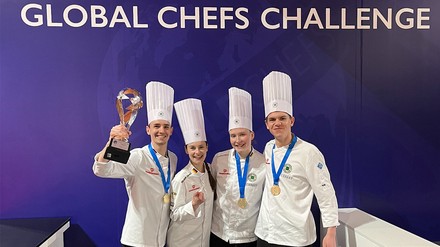 VKD überzeugt beim European Grand Prix 2023. (Foto: © VKD)
Goldmedaille und Europameistertitel für Deutschlands Köche.