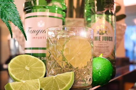 Bemerkenswert einfach und doch ein unvergesslicher Partykracher: Der süffige „Gin Gimlet“. (© Thomas Hack)
Der Gin Gimlet