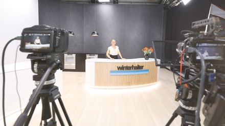 Im Winterhalter Filmstudio entstehen die Video-Beiträge. (Foto: © Winterhalter)
Winterhalter Filmstudio