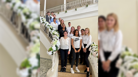 Das Dolce by Wyndham Bad Nauheim begrüßt 16 Auszubildende für die Saison 2022/23. (Foto: © Dolce by Wyndham)
16 Auszubildende des Dolce by Wyndham Bad Nauheim