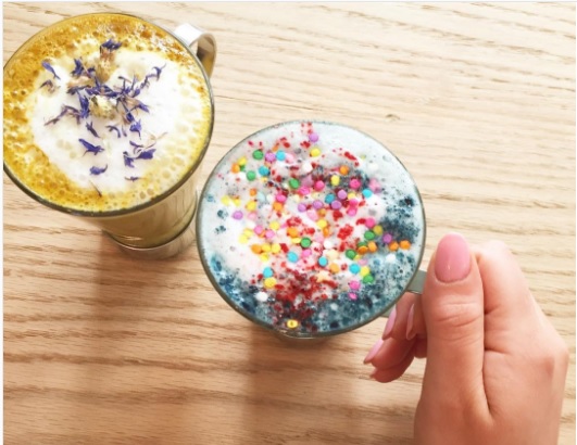 Einhorn Latte